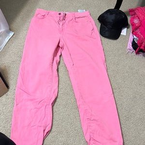 pink zara jeans
